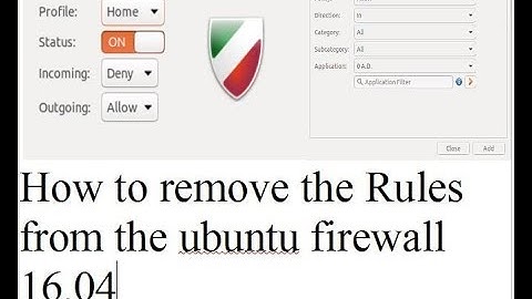 Delete a rule from ubuntu firewall #English
