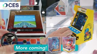 Mini Retro Arcade Machine with Officially Licensed Games by @MyArcaderetro at CES 2025