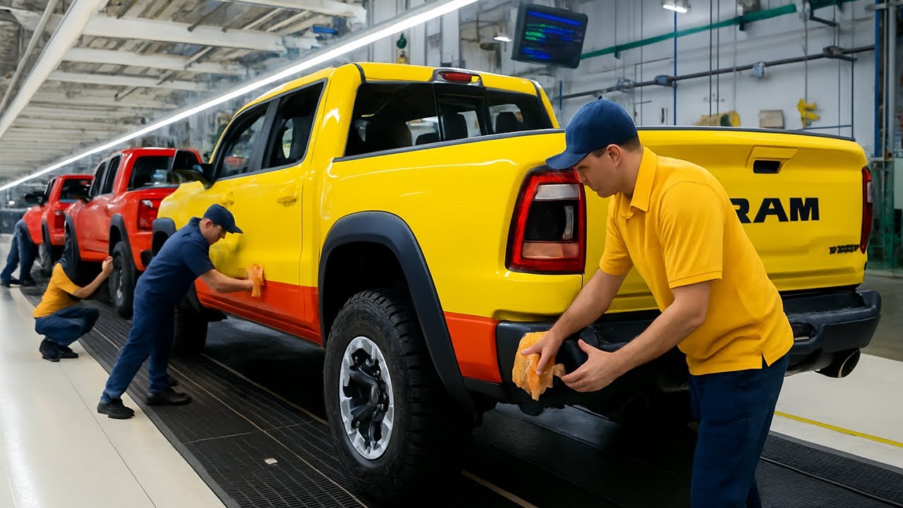 How the RAM 1500 TRX Is Built – 🏭 Factory Production Line!