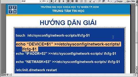Bài 24: Viết chương trình Shell tạo IP ALIAS