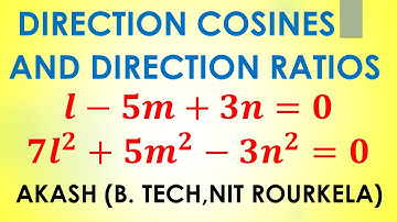 Direction Cosines and Direction Ratios Question 2