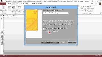 Microsoft Office Access 2013 Tutorial: Creating a Form Using the Form Wizard | K Alliance
