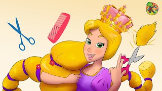 Princesa Rapunzel, a Cabeleireira | KONDOSAN em Português | Contos de Fadas Infantis | Os Amiguinhos