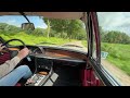 Bmw 30 csi  driving  polaris silver over red leather  oldenzaal classics