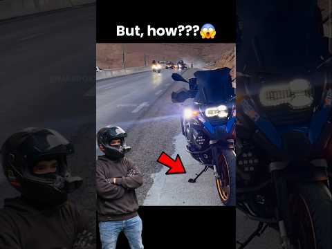 But, How???🤔😱 #shorts #motorcyclelife