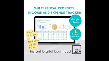 rental income expenses tracker multi property google sheets template