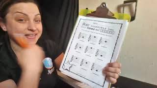 Week 3 Online Learning 3rd & 4th Grade  Lines & Spaces