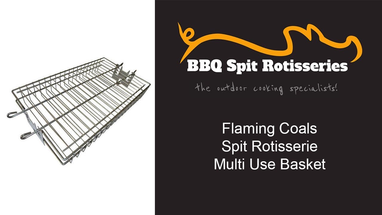 flaming coals rotisserie
