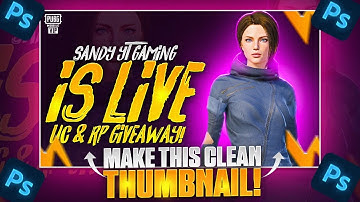 How to Make  PUBG Live Stream Thumbnail | Photoshop Tutorial | Urdu/Hindi |