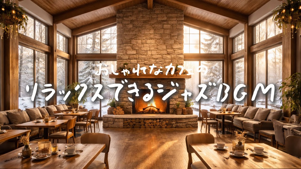 居心地のよい冬のジャズカフェ☕🎼リラックスできる作業用インストBGM　  | ジャズ | Work | Study |