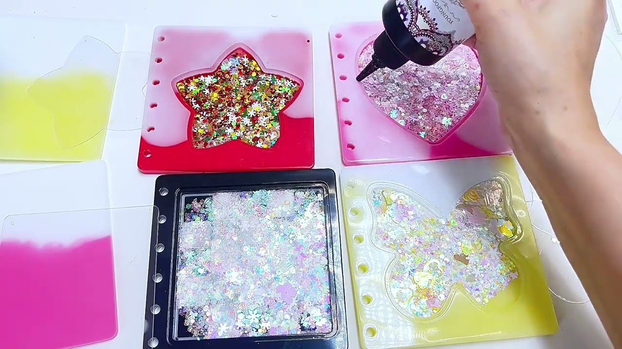 How to Make Resin Shaker Notebook