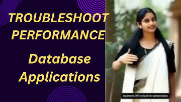 how to troubleshoot database performance issues