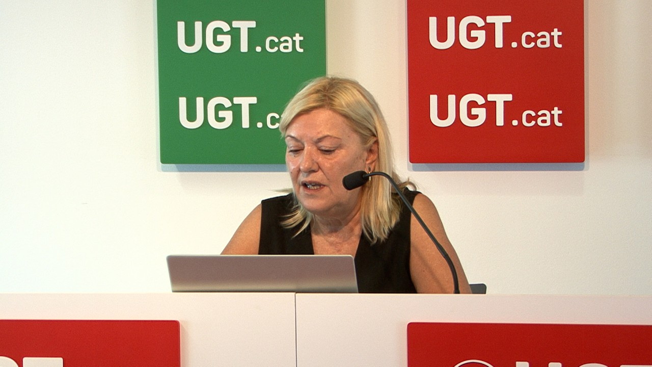 Roda de premsa presentació del nou servei de suport psicològic pels afiliats a la UGT de Catalunya