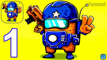 Zombie Space Shooter II - Gameplay Walkthrough Part 1 Zombie War Army Base Defense (iOS, Android)