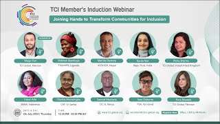 TCI Member's Induction Webinar