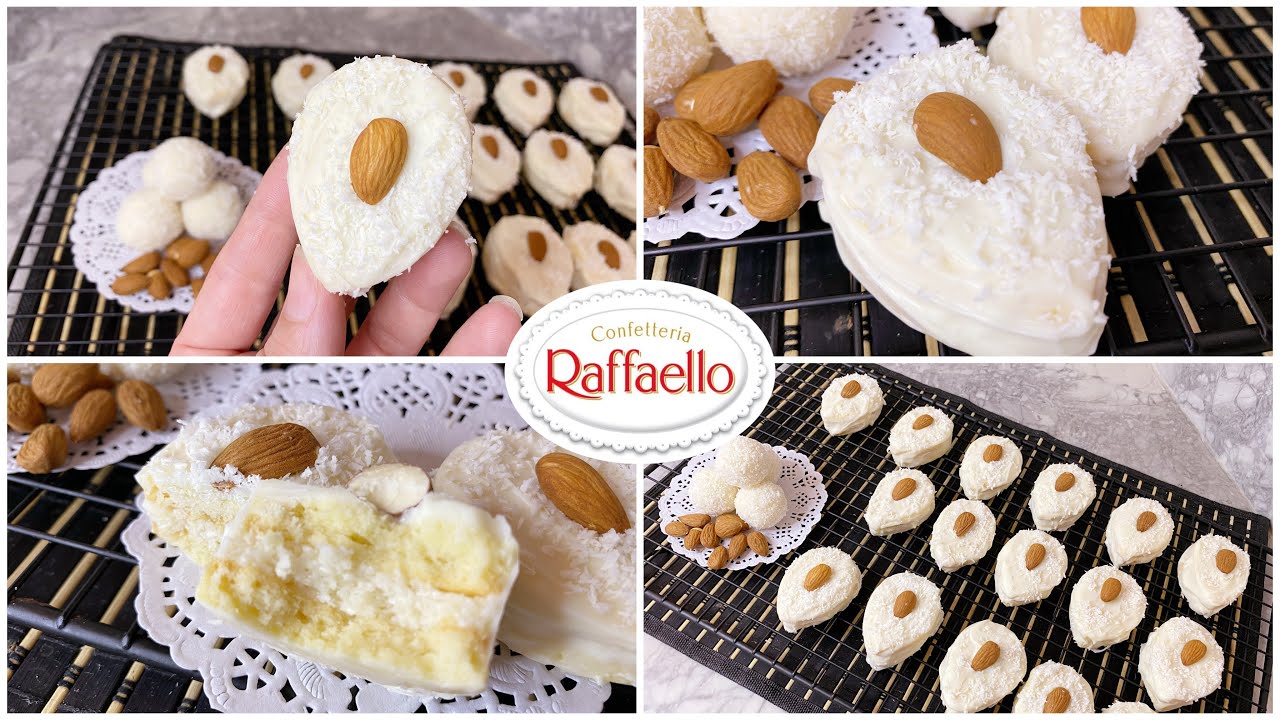 بسكويت رافايلو أبهري ضيوفك منظر ومذاق لا يقاوم ( رافايلو فخامة الاسم تكفي) Raffaello Cookies