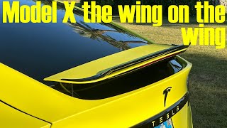 Model X the wing on the wing
