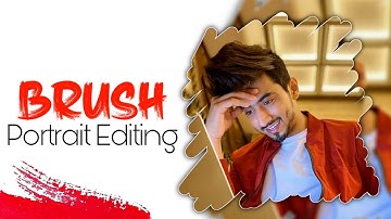 Brush Portrait Photo Editing | Tutorial | Pixellab Editing | MS Creation