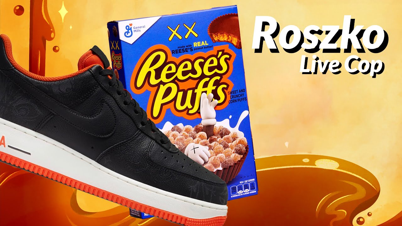 LIVE COP: Kaws Reese's Puffs Special Box & AF1 Halloween