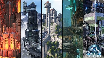 ARK Timelapse - An Epic Base for Each 5 Genesis Biomes