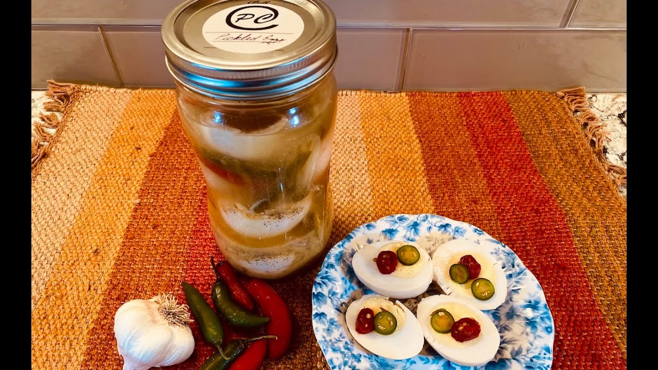 Hot & Spicy Pickled Eggs YouTube