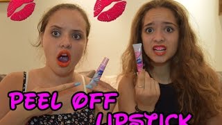 We are trying a peel off lipstick