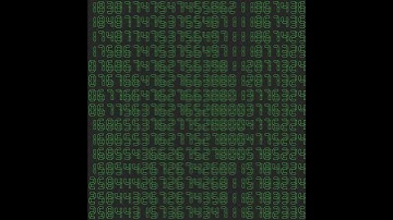 Flowing numbers. #openframeworks #programming #creativecoding