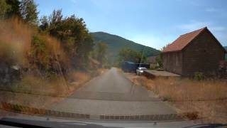 Montenegro local roads, passing the Cevo settlement