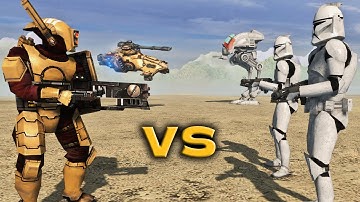 TAU EMPIRE vs CLONE TROOPERS - Warhammer 40k vs Star Wars (4K)