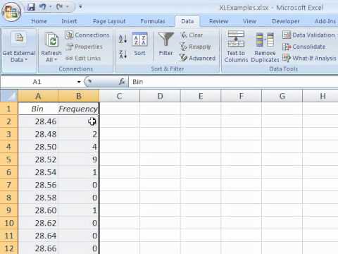 Histogram Chart In Excel 2007