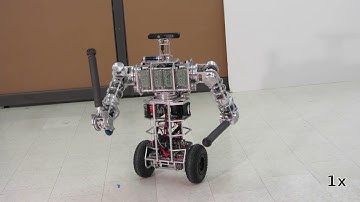 uBot-6 balancing robot: test of driving and arms