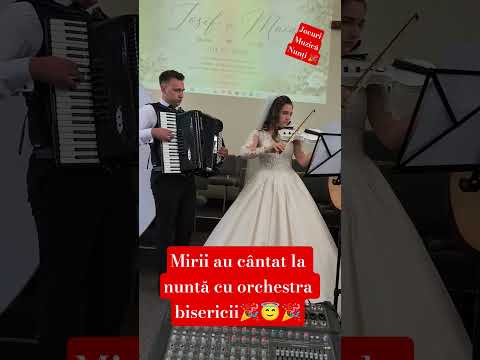 Mirii au cântat la nuntă cu orchestra bisericii???????????? #new #wedding #weddingdress #weddingphot