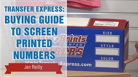 Buying Guide to Screen Printed Numbers | Transfer Express