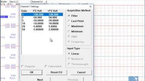 Change the Channel Settings with a DI-1120