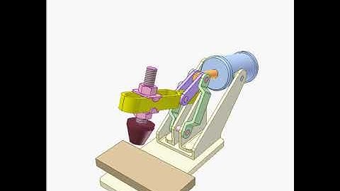 Design and concept of Toggle clamp 2d480p | Mechanism | Engineering Concepts