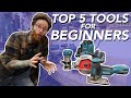 Woodworking BEGINNER POWER Tools - THE FIRST 5 || Watch Before You Buy!