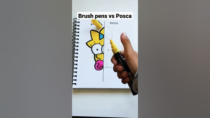 Brush Pens vs Posca Markers