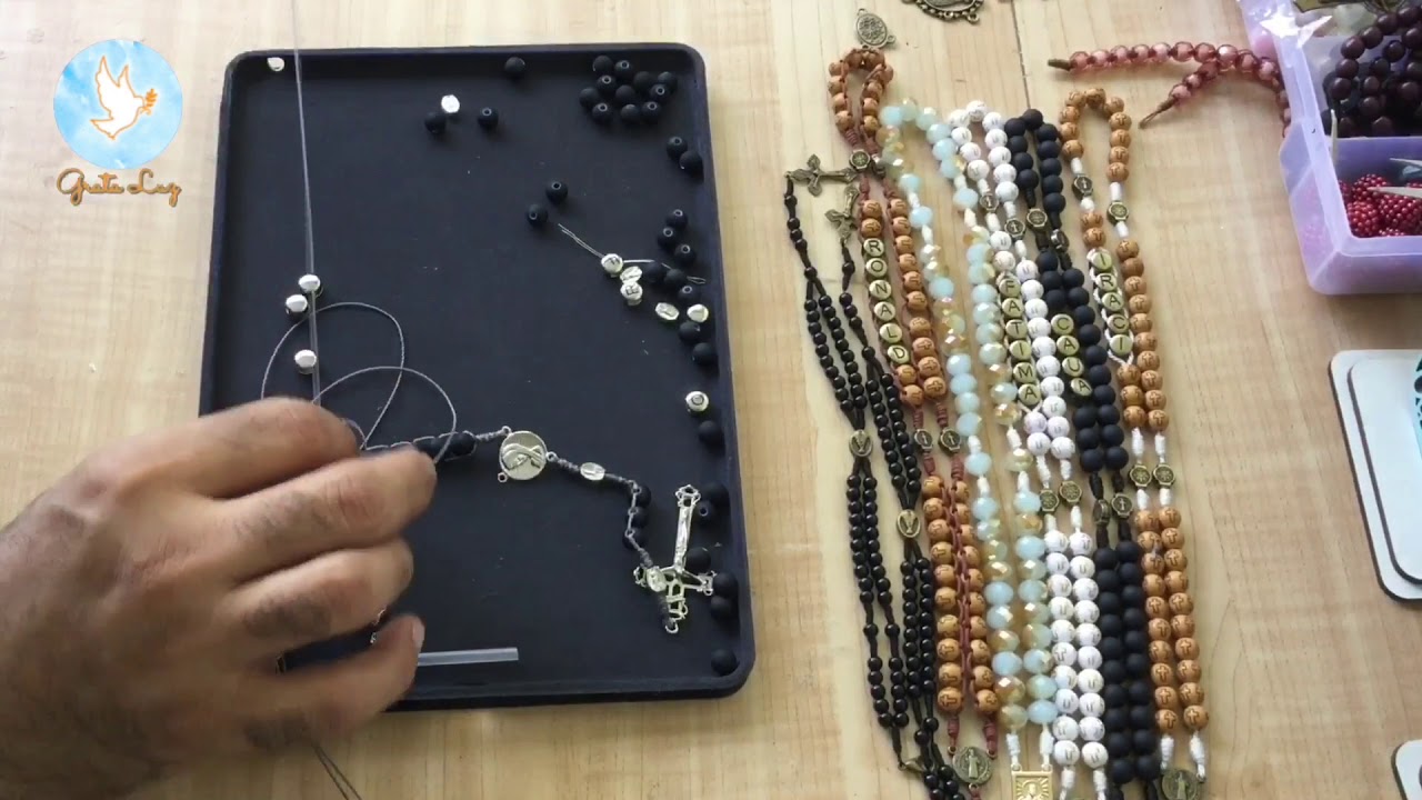 Como fazer Terço Rosário Trançado Personalizado | Grata Luz