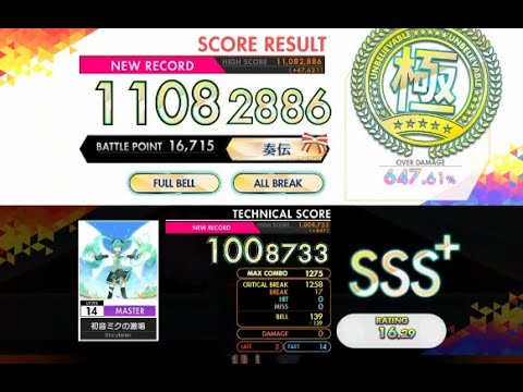 【オンゲキ R.E.D PLUS】初音ミクの激唱［MASTER］