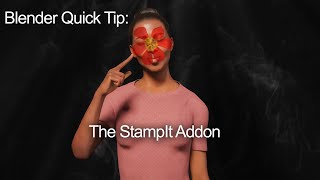 Blender Quick Tip The Stampit Addon