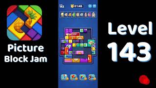 Picture Block Jam Level 143 Walkthrough 🧩🎮 | Puzzle Gameplay & Solution | Solutionguruji