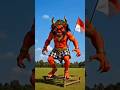 Ada Ogoh-Ogoh serem bawak bendera kabur #shorts #trendingshorts #shortvideo #viralvideo #funny