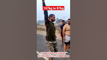 50 वा दिन 107kg to 87kg || कमाल कर दिया फोजी भाई ने @COMMANDOACADEMY