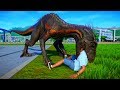 Indominus Rex vs Indoraptor Breakout & Fight - Jurassic World Evolution Dinosaurs Fighting