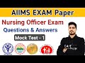 AIIMS Staff Nurse Exam Mock Test Part - 1