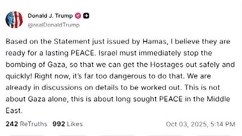 Hamas agrees to parts of Trump