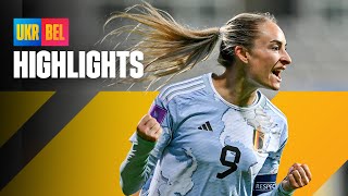 Ukraine 0-2 Belgium | A first step towards qualification 💪 | #REDFLAMES | #WEURO2025 play-offs @royalbelgianfa