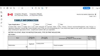 IMM 5645e Family Information Form Canada How to Fill Step by Step Full Information