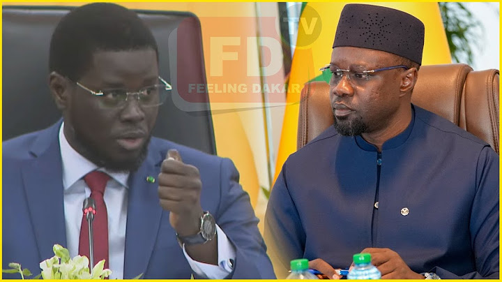 Dernière minute - Le Président Diomaye brise enfin le silence sur le Pm SONKO !
