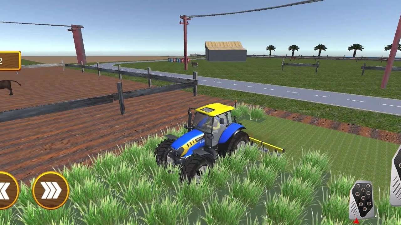 Farming Simulator Modern Tractor Parking Game 3D